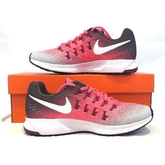 New Nike Air Zoom Pegasus 33 Pink White - Picture 2 of 6